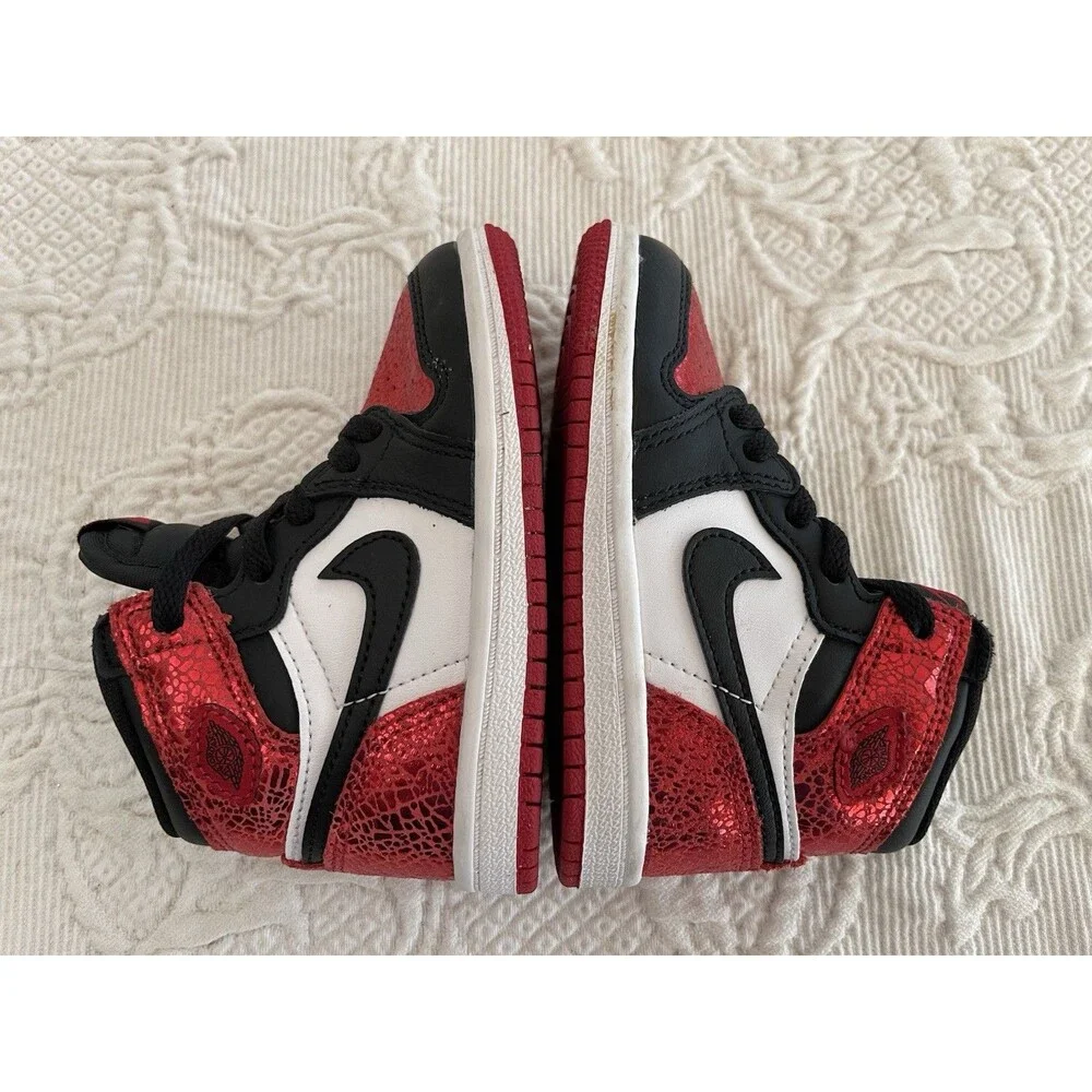 Nike Air Jordan 1 Retro High OG Kids Sneaker Ruby FD2598-602 US 7C